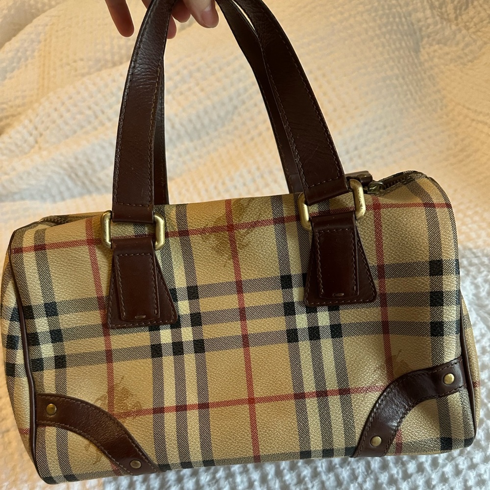 Gently Used Burberry Boston Bag T-05-01 for sale.